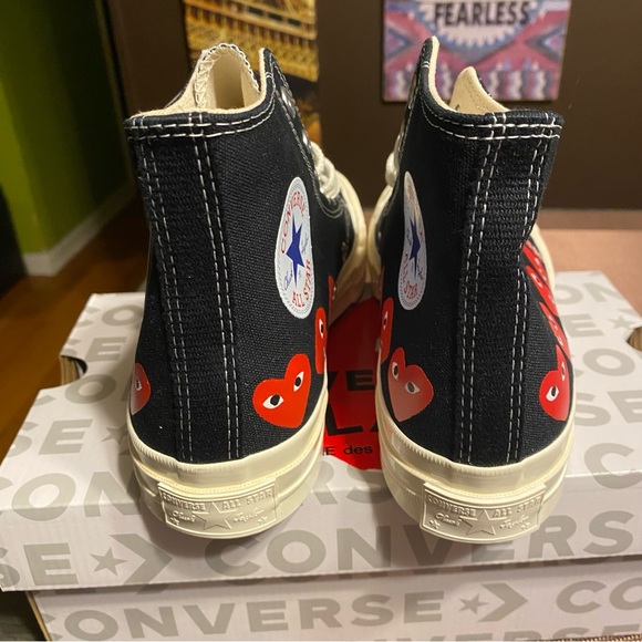 NWT Converse COMME des GARÇONS High Top Sneakers - Picture 5 of 8